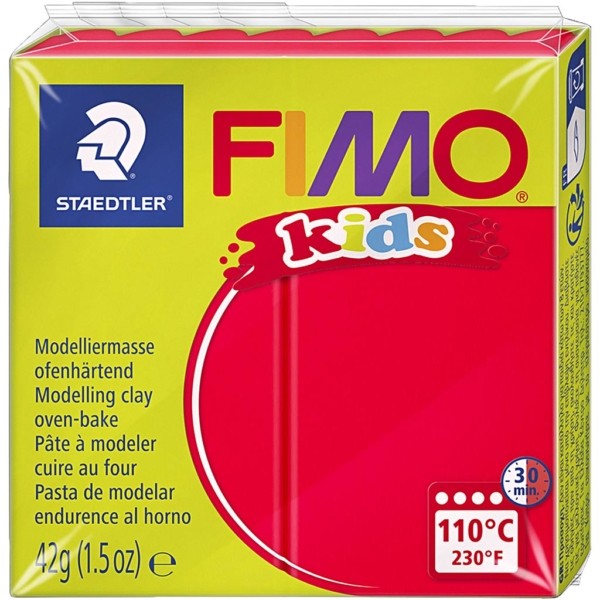 FIMO® Kids Clay, Rot, 42 g/ 1 Pck – Bild 2