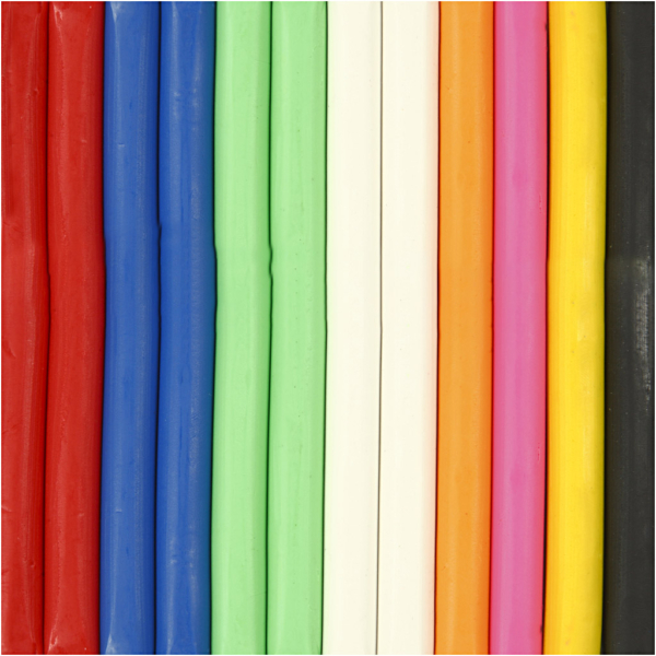 Knetmasse, Größe 13x6x4 cm, Sortierte Farben, 8x500 g/ 1 Pck – Bild 4