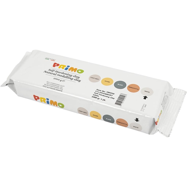 Selbsthärtender Ton, Weiß, 1000 g/ 1 Pck