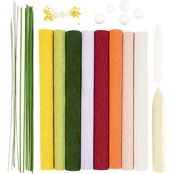 Starter Kreativ Set Krepppapier, 105 g, Sortierte Farben, 1 Pck – Bild 2