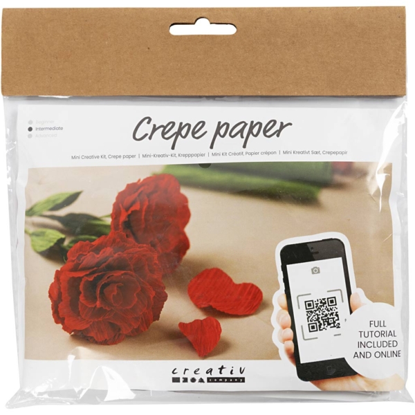 Mini Kreativ Set Krepppapier, Rosen, Kreppanteil: 180%, 105 g, 1 Pck – Bild 2