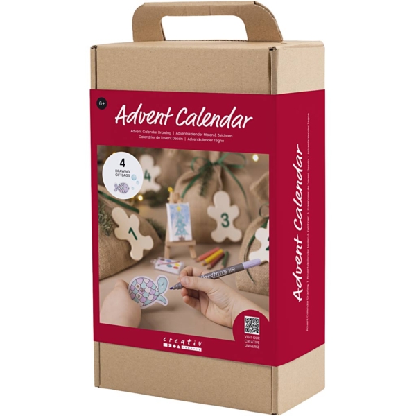 Adventskalender Malen & Zeichnen, Zeichnen, 1 Pck – Bild 3