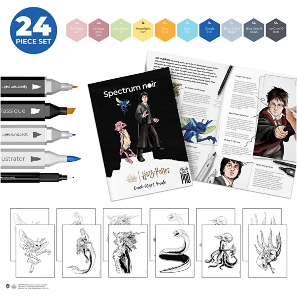 Kreativ Set Illustration, Harry Potter: Magische Kreaturen , sortierte Farben, 1 Packung – Bild 2