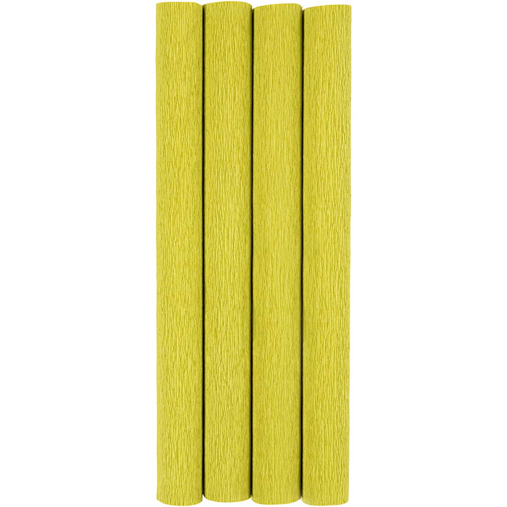 Krepppapier, Blatt 25x60 cm, Kreppanteil: 180%, 105 g, Hellgrün, 4 Bl./ 1 Pck