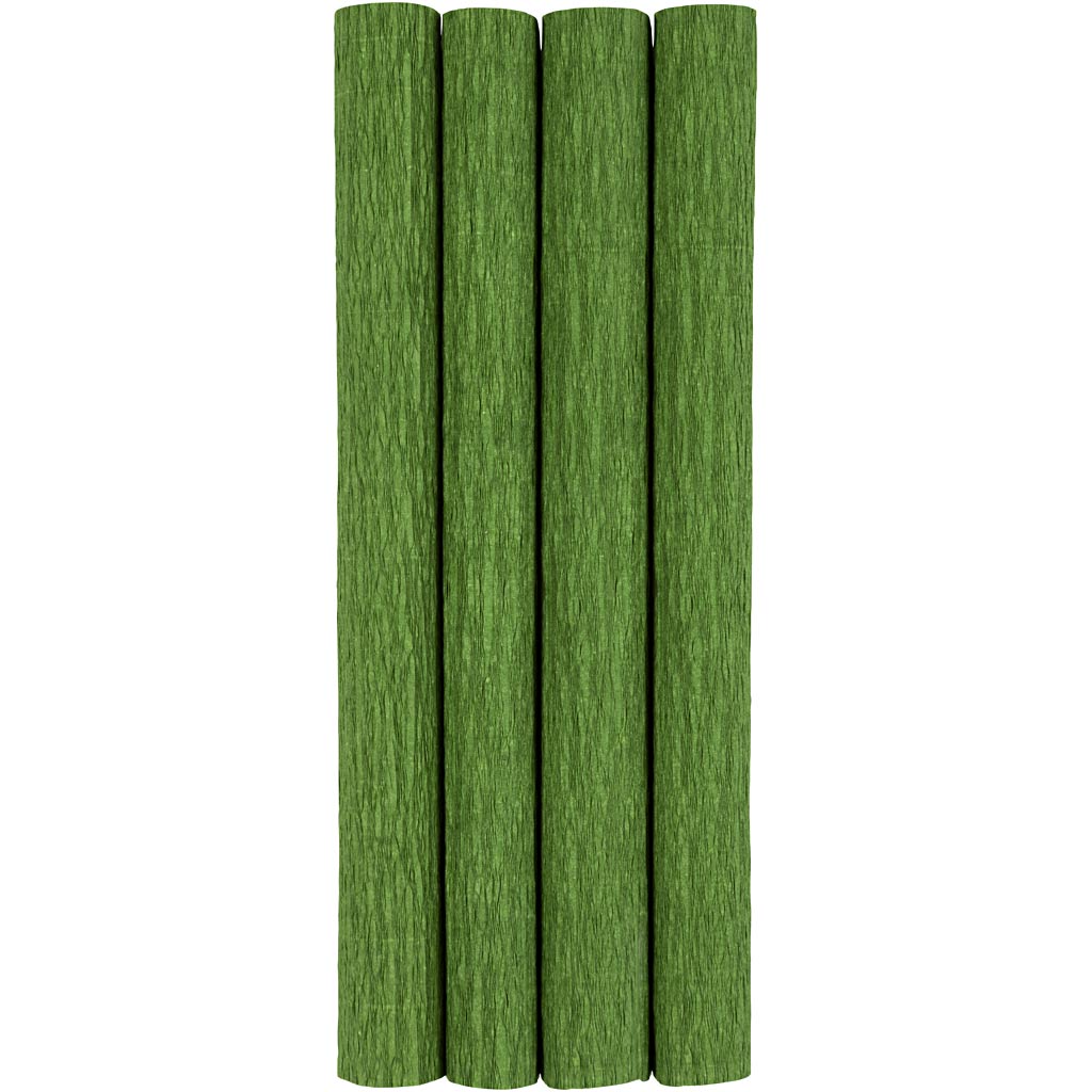 Krepppapier, Blatt 25x60 cm, Kreppanteil: 180%, 105 g, Lindgrün, 4 Bl./ 1 Pck