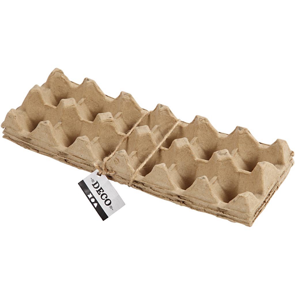 Eierkartons, H 5 cm, L 30,5 cm, B 11 cm, 3 Stk/ 1 Pck – Bild 2