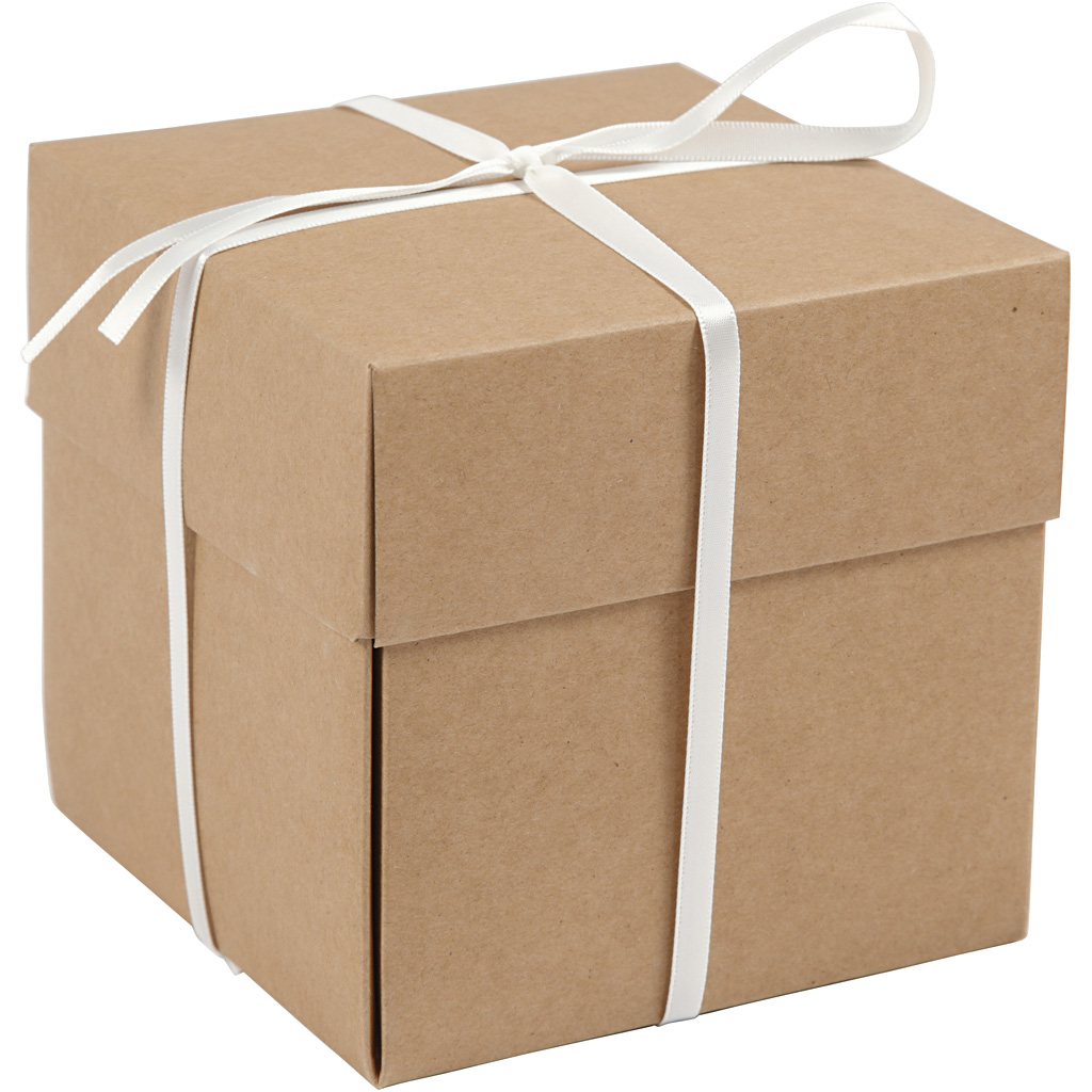 Explosions-Box, Größe 7x7x7,5+12x12x12 cm, Natur, 1 Stk – Bild 4