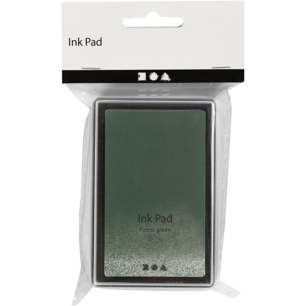 Stempelkissen, H 2 cm, Größe 9x6 cm, Lindgrün, 1 Stk – Bild 2