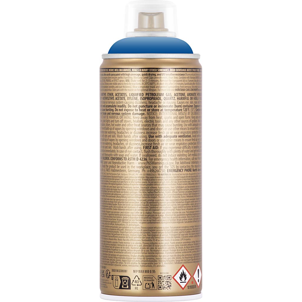 Sprühfarbe, Blau, 400 ml/ 1 Dose – Bild 2