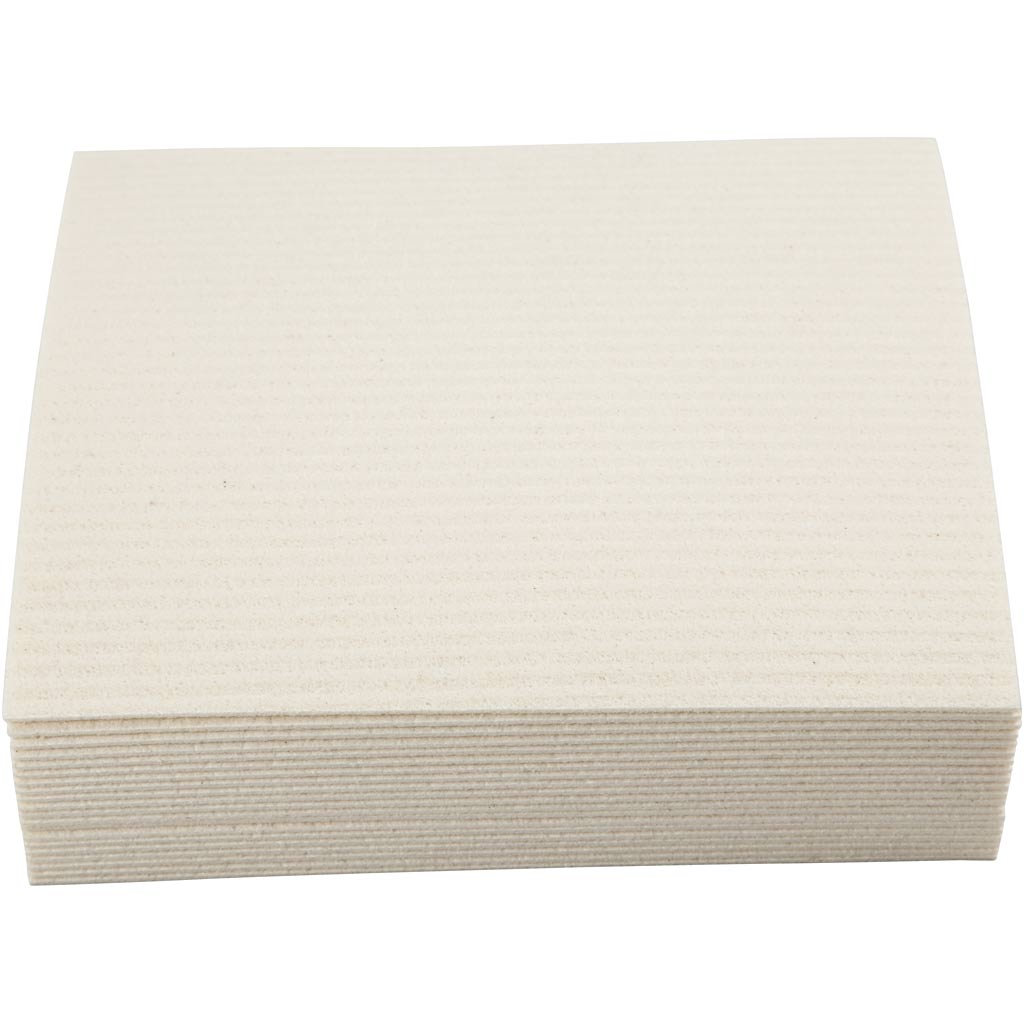 Schwammtuch, Größe 17x19,5 cm, Naturweiß, 20 Stk/ 1 Pck – Bild 4