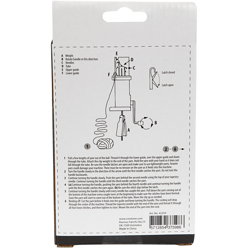 Strickmühle, H 13,5 cm, B 5,5 cm, 1 Stk – Bild 4
