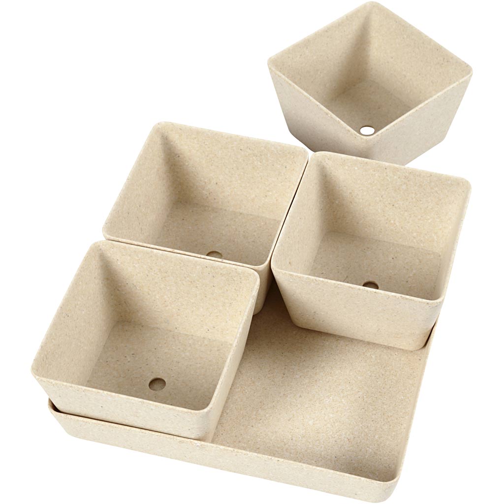 Blumentopf-Kästchen, H 8 cm, T 19,5 cm, B 19,5 cm, 1 Set – Bild 4