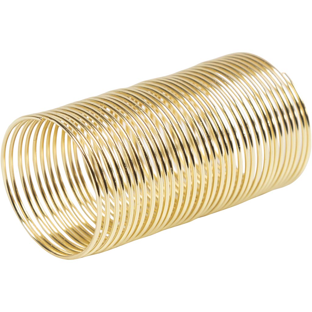 Schmuckdraht, Dicke 1 mm, Vergoldet, 2.50 m/ 1 Pck – Bild 3