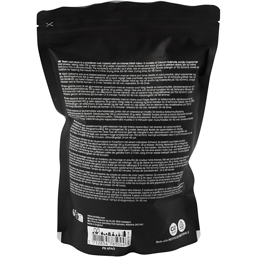 Kunstharzguss Schwarz, Schwarz, 800 g/ 1 Pck – Bild 2