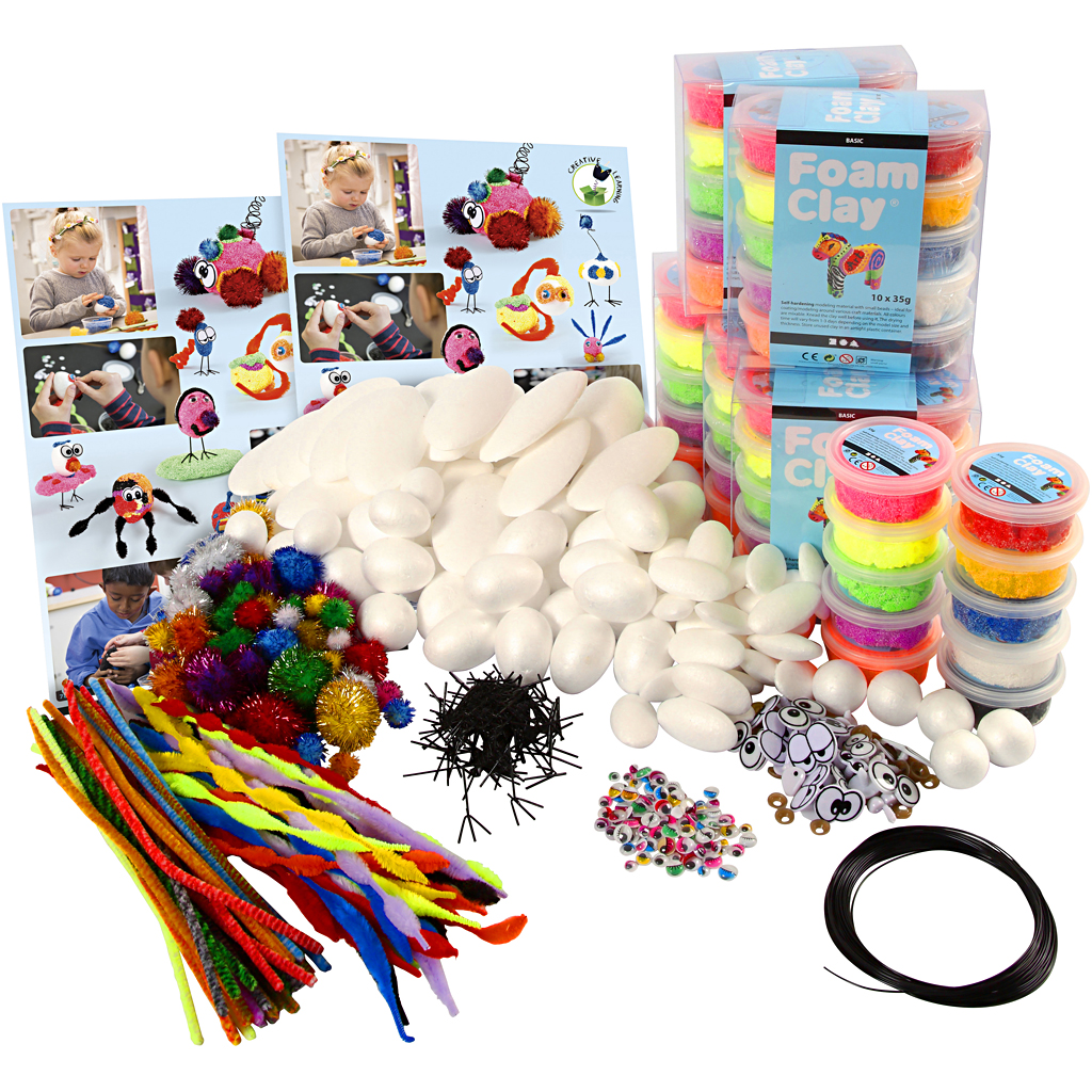 Gruppen-Kreativset Foam Clay® Figuren, 1 Pck
