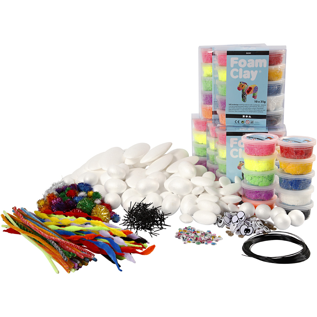 Gruppen-Kreativset Foam Clay® Figuren, 1 Pck – Bild 2