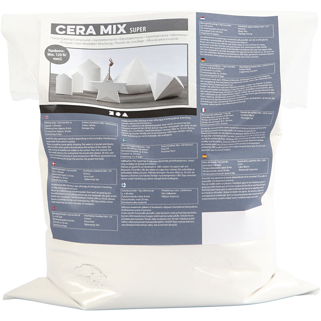 Cera-Mix Gießmasse "Super", Weiß, 5 kg/ 1 Pck