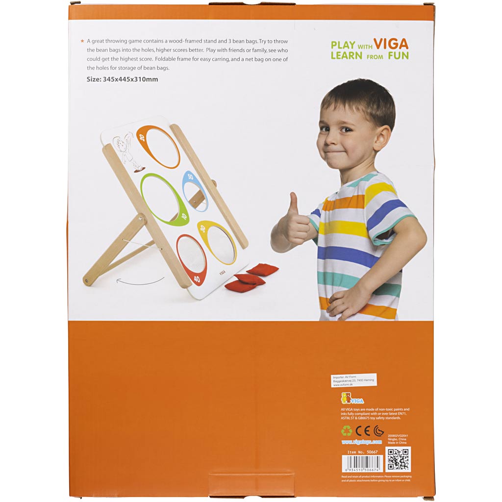 VIGA Sitzsackspiel, Größe 34,5x44,5 cm, 1 Stk – Bild 3