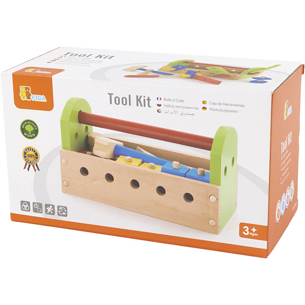 VIGA Spielwerkzeuge, Größe 25x14x12 cm, 1 Stk – Bild 2