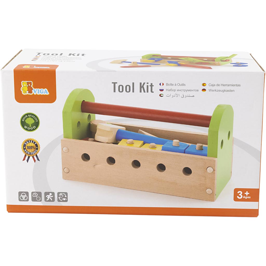 VIGA Spielwerkzeuge, Größe 25x14x12 cm, 1 Stk – Bild 3