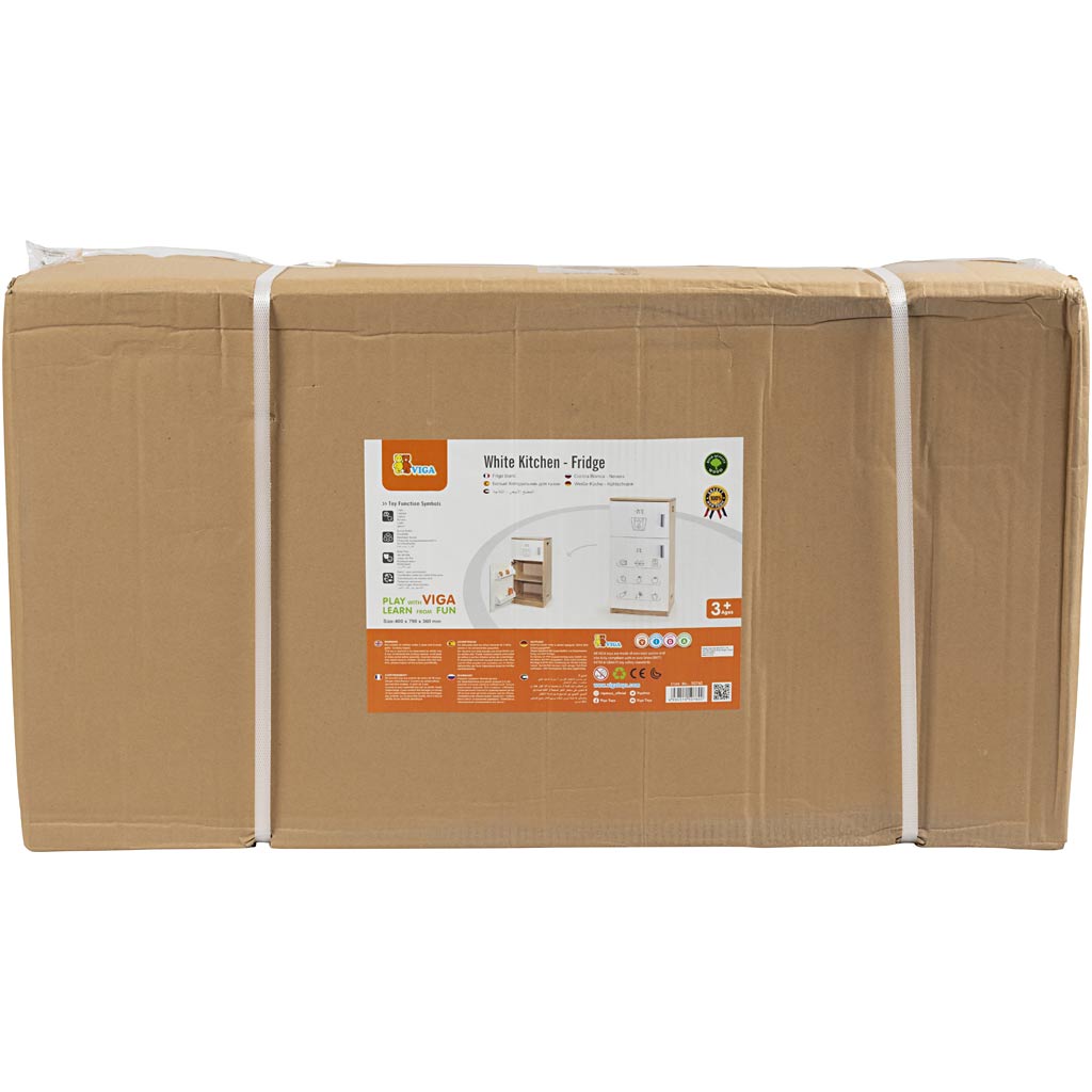 VIGA Spielzeugkühlschrank, H 79 cm, T 34 cm, B 40 cm, 1 Stk – Bild 2