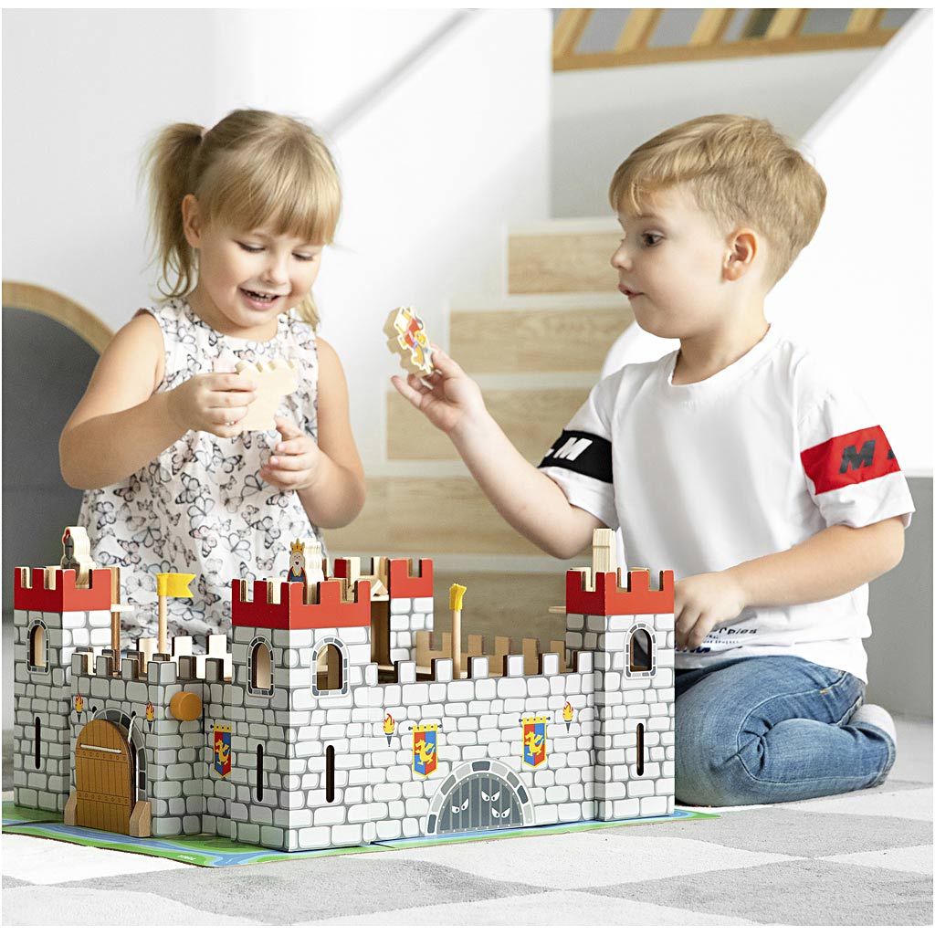 VIGA Ritterburg, Größe 50x22x56 cm, 1 Stk – Bild 4