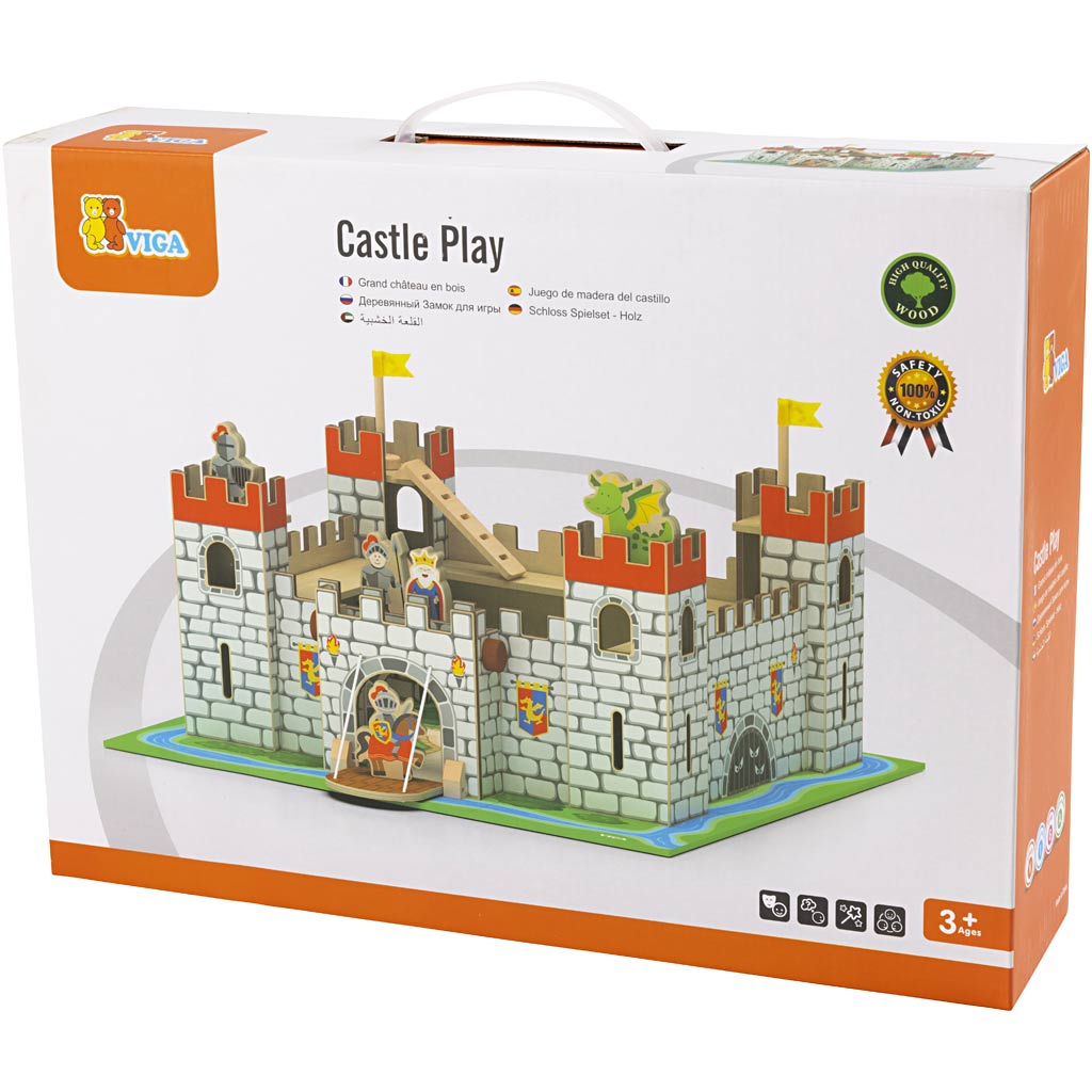 VIGA Ritterburg, Größe 50x22x56 cm, 1 Stk – Bild 2