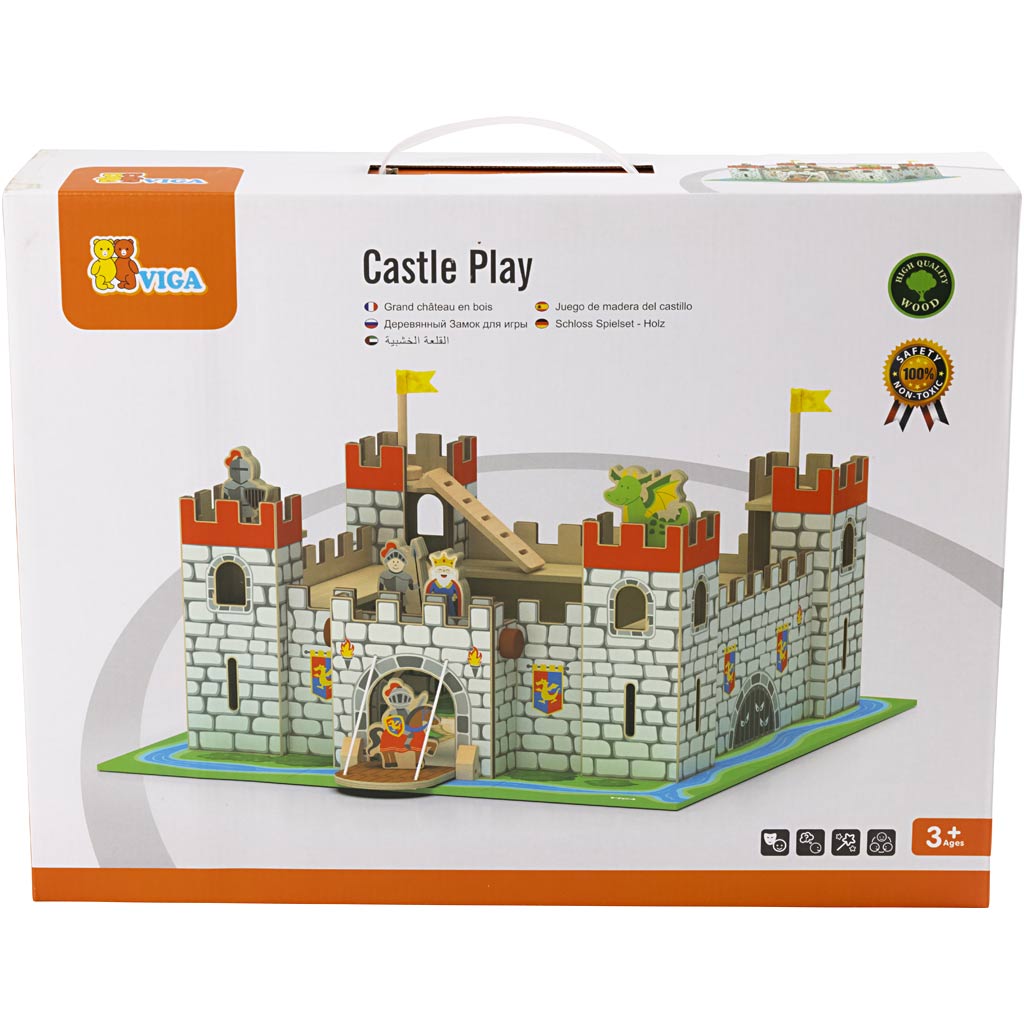 VIGA Ritterburg, Größe 50x22x56 cm, 1 Stk – Bild 3