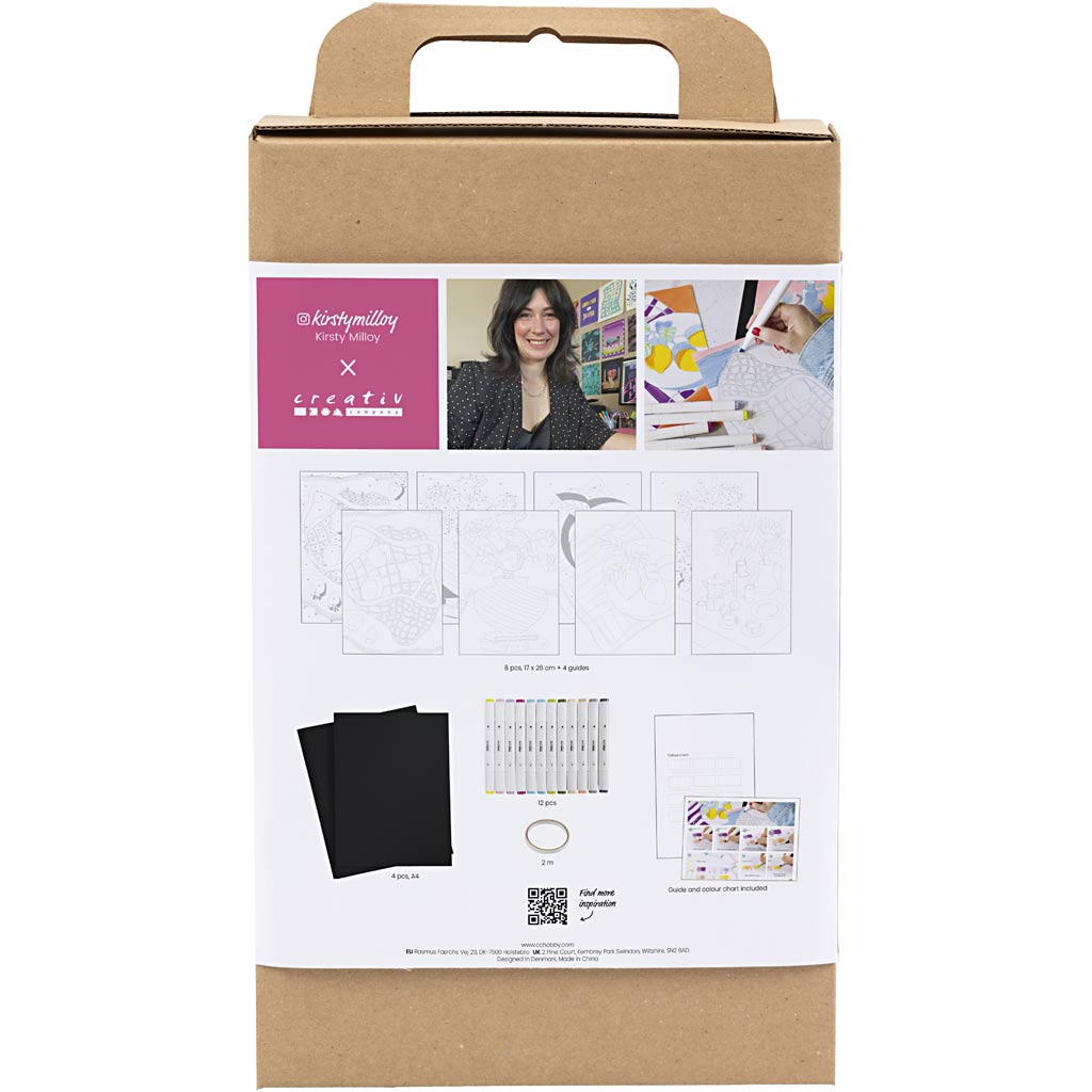 Kreativ Set Ausmalen, Malen nach Zahlen, Marker, 1 Pck – Bild 2