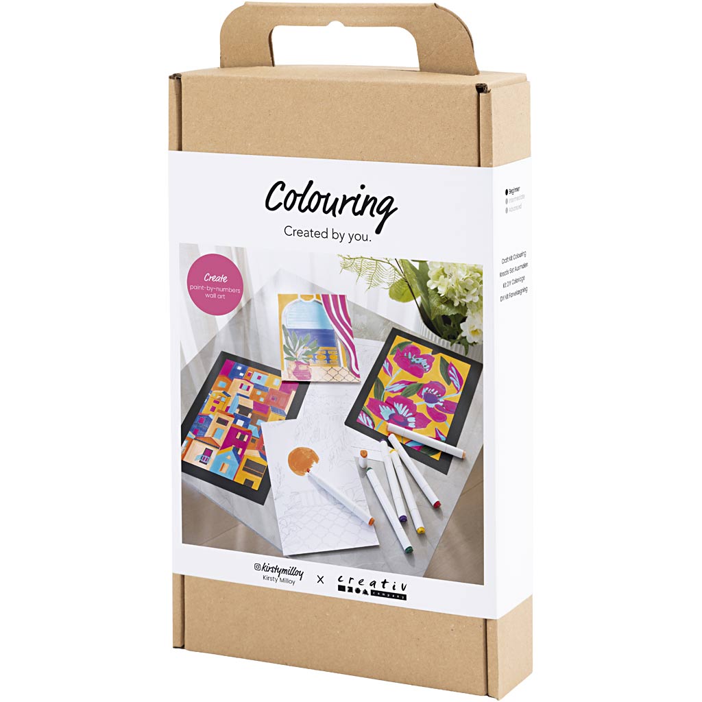 Kreativ Set Ausmalen, Malen nach Zahlen, Marker, 1 Pck – Bild 3